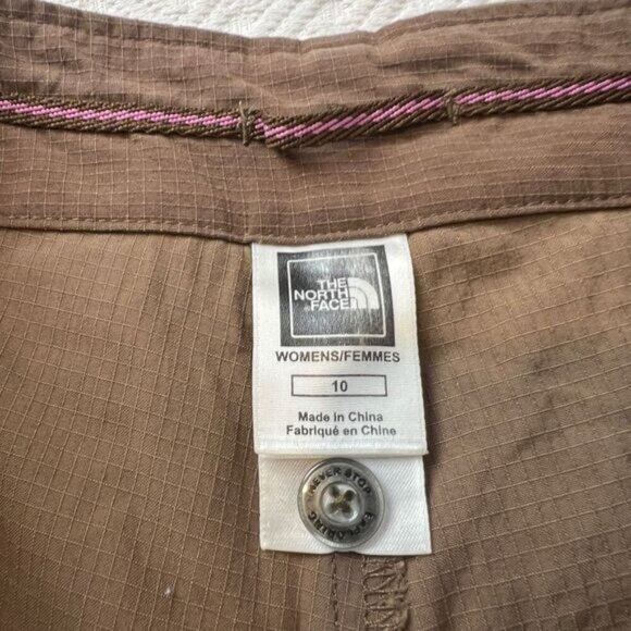 The North Face TNF Women's Size 10 Brown Button Fly Skirt Skort Outdoors Mini - Picture 9 of 13